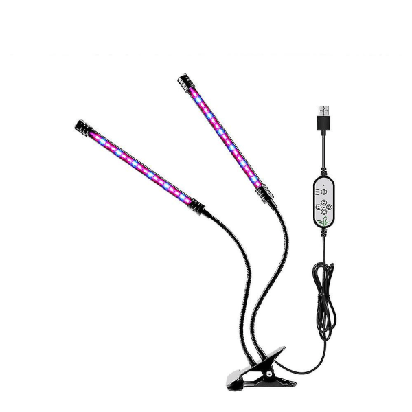 Plante Lampe Led 30w Plantelys 80 Leds Plantelys Vekstlampe Dyrkingslys Fullt Spektrum, 4 Hoder Vekstlampe Med Timer Kompatibel Med Hagearbeid