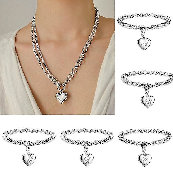 Kærlighedshjerte Armbånd Til Kvinder Dame Ledkæde Armbånd Med Vedhæng Sødt Armbånd Ankelkæde C