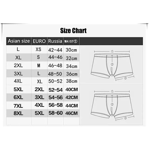 4-pack Nya Bambufiber Boxer Shorts - Herrarnas Bambuviskos Boxer Briefs Andningsbara Fukttransporterande Underkläder 2XL