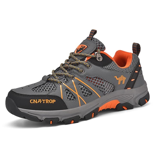 Vandrestøvler til mænd og kvinder - Lavt snørebånd - Sneakers til udendørs vandreture, trekking og gåture 3Dt899 Gray EU 39