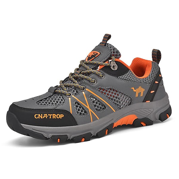 Vandrestøvler til mænd og kvinder - Lavt snørebånd - Sneakers til udendørs vandreture, trekking og gåture 3Dt899 Gray EU 41