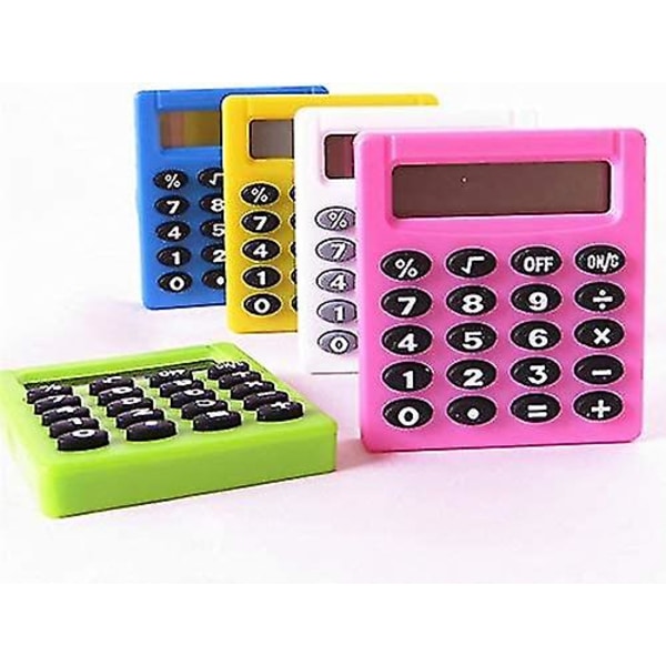 Lommeregner, 5 stk. 8-cifret elektronisk mini bærbar lommeregner til matematikundervisning, basiskontor
