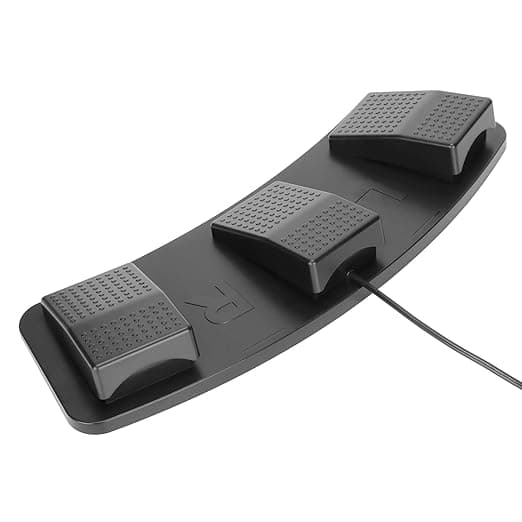USB-fotpedal, 3-knapps Tilpasset Programmerbar USB-trippelfotbryterpedal, Multifunksjonell