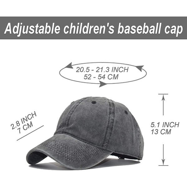 4 stycken Baseballhatt för toddler Barn Toddler cap bomullstvättad justerbara kepsar Hattar för toddler pojkar flickor