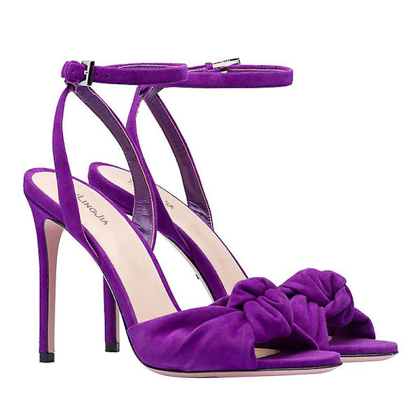 Høye stiletthælsandaler for kvinner, Karrie Purple 41