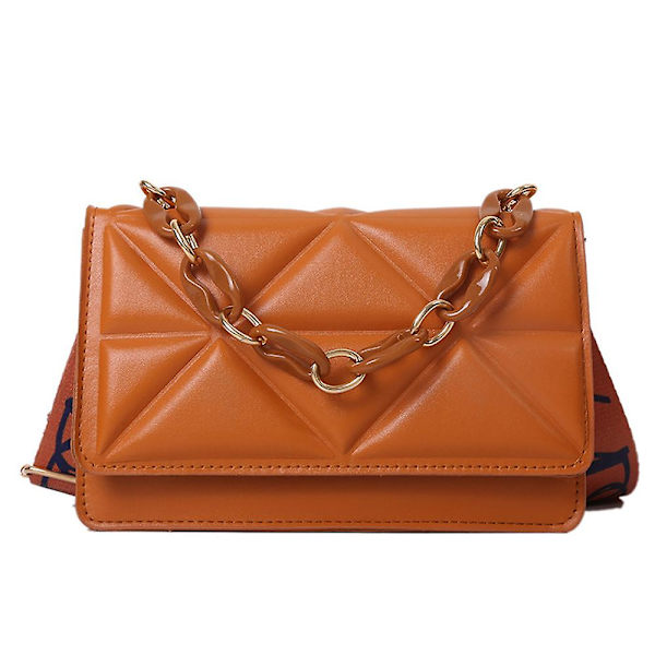 Naisten olkalaukku Vintage Keinonahkainen Klassinen Clutch Käsilaukku brown