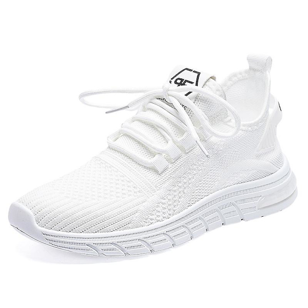 Dame Sneakers Åndbare Flyvende Vævede Løbesko Fra7701 White EU 41
