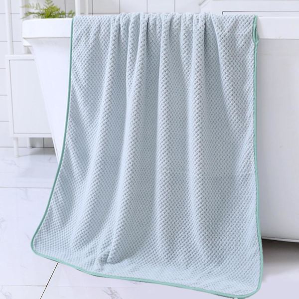 Hurtigtørkende Badehåndklesett (70*140cm) Svært Absorberende, Teksturert Vev Badehåndklær. (sett med 4, grønn) Green