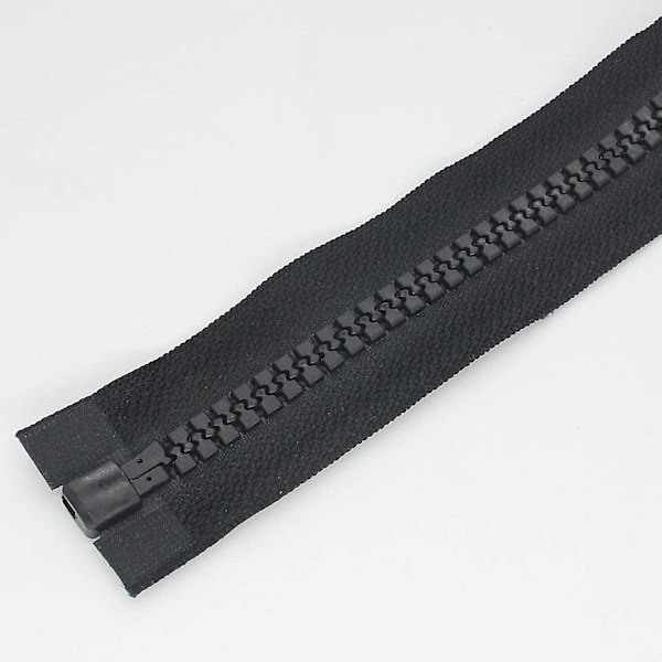 2 stk. #10 60 tommer kraftige lynlåse til syning, adskillelige store plastiklynlåse, sort tape med dobbelt trækfane, sovepose, båd, lærred, Co
