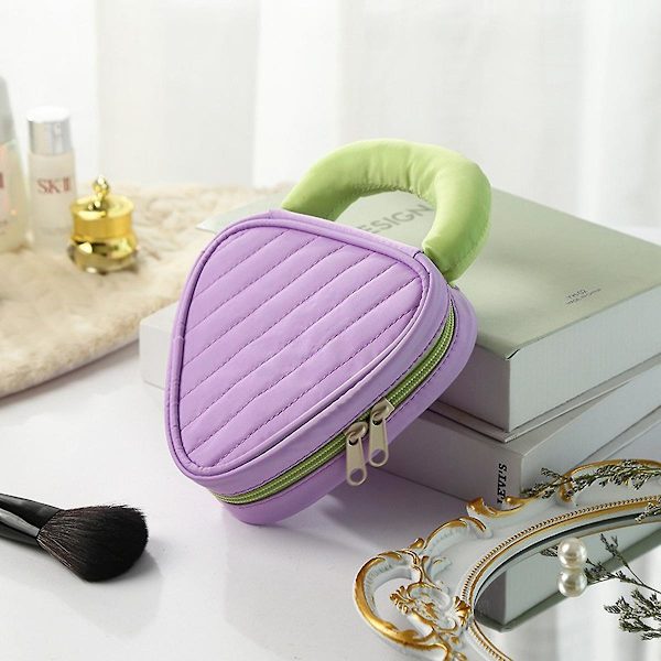 Ihanat meikkipussit naisille, suuri meikkipussijärjestäjä, vakosametti, polyesteri ja keinotekoinen nylon purple