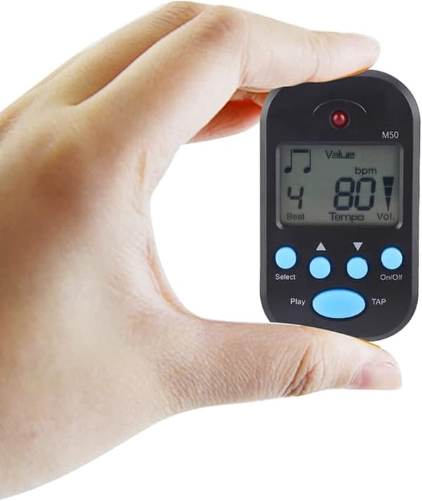 Mini digital M50 metronom, elektronisk metronome digital beat tempo för piano, violin, gitarr
