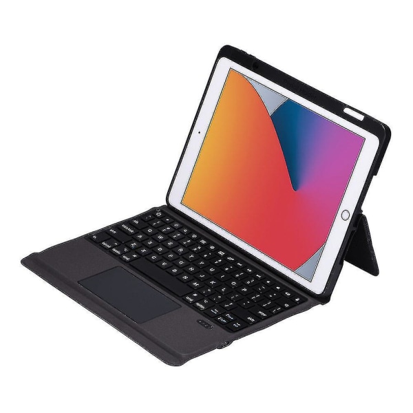 Yksiosainen Lepotila Langaton Bluetooth-näppäimistö Nahkakotelo iPadille iPad 12.9 2018 2020