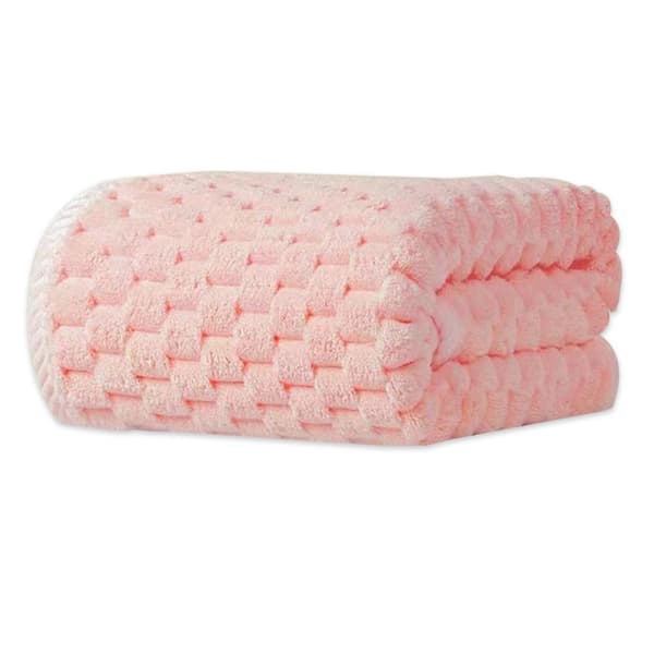 Oversized Luksus Badehåndklæder - (blå, 70*140cm) - Superbløde, Meget Absorberende Brusehåndklæder Coral pink