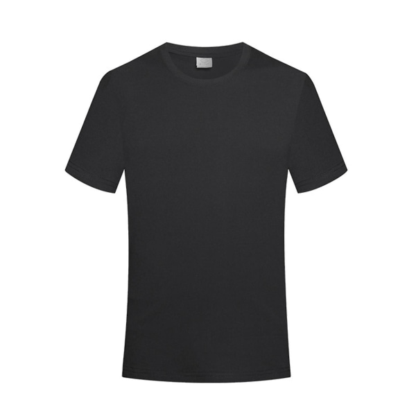 Oversized par kortarmet T-skjorte løs og pustende topp for jente kvinne mor kjæreste L Black