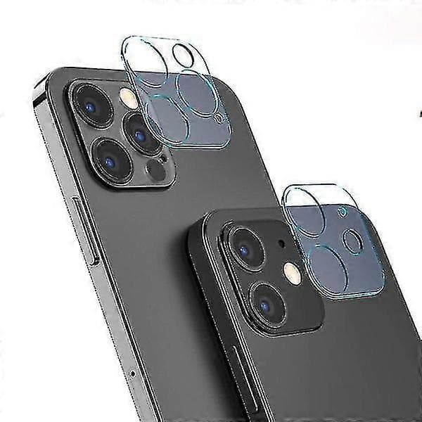 2-pack Linskydd för Iphone 12 Härdat Glas Kamera Transparent