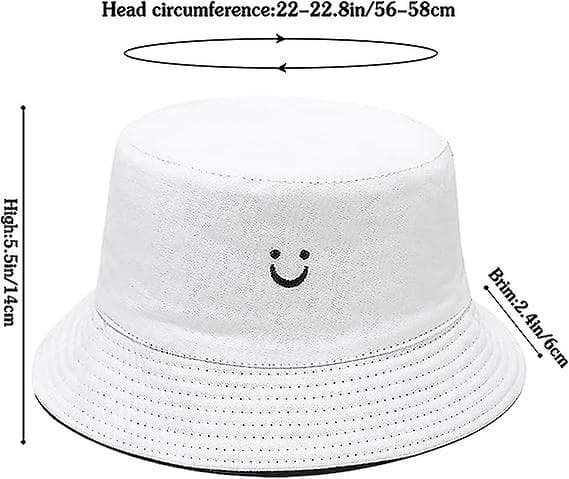 Damefiskarhatt Solhatt Visirhattar Reversibel Sammenleggbar Bøttehatt Strandhatt