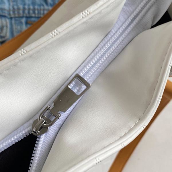 Stor PU læder håndtaske, egnet til pendling til undervisning, joker one-shoulder tote taske brown