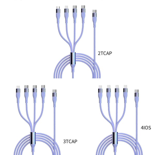 USB C Multi Opladerkabel med USB C/Micro USB-stik USB C til Multi Opladerkabel til Telefon 4 apples