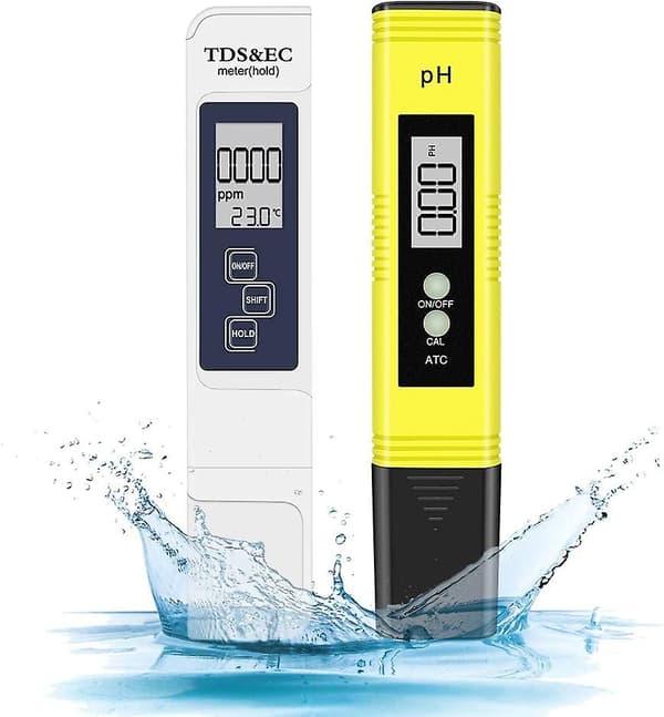 Ph-måler, Svømmepøl Ph-tester 4 I 1 Elektronisk Ph-måler Tds Vandkvalitetsmåler Og Ph-test