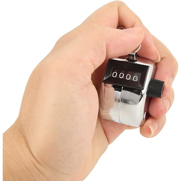 5 stk 4-sifret Teller Clicker, Manuell Mekanisk Håndholdt Pitch Click Counter, Tally Counter for Skolesportsarrangementer Stack