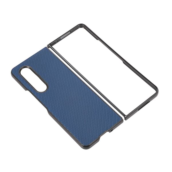 Mobilskal med kolfibertextur för Samsung Galaxy Z Fold4 Blue