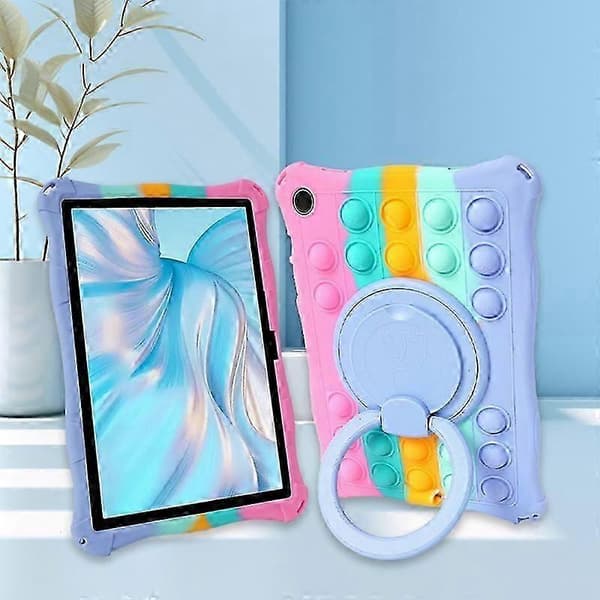 For Samsung Galaxy Tab A9 Deksel Pop Boble PC + Deksel Håndgrep Støtte med Skulderstropp Style D