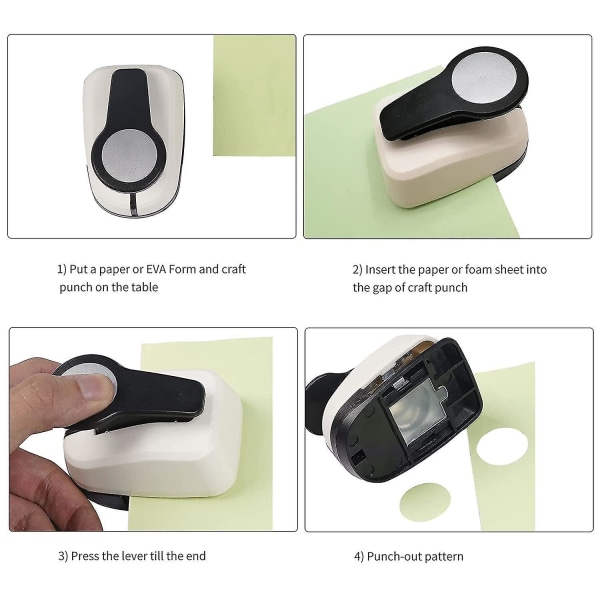Hullmaskin, Hullpunch, Sirkelpunch, Papirpuncher for hobby, Sirkelhullpunch
