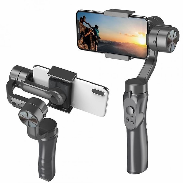 Bärbar och Palmstor Gimbal Stabilizer Handhållen Automatisk Balans Selfie Stick för Smartphones Vl