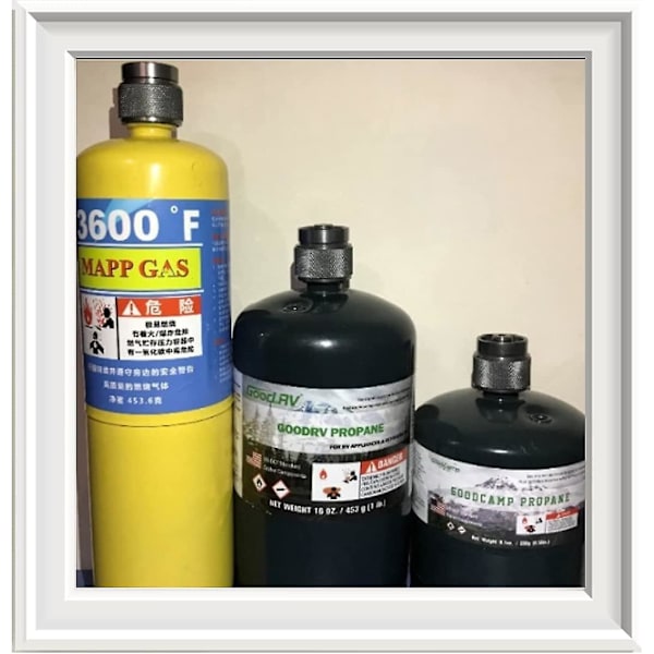 Liten Gassbrennerkobling for Utendørsbruk - Adapter for Gassflaske til Camping, Konverteringsdyse, Hodeventil, Tankbrenner, Campingbrenner