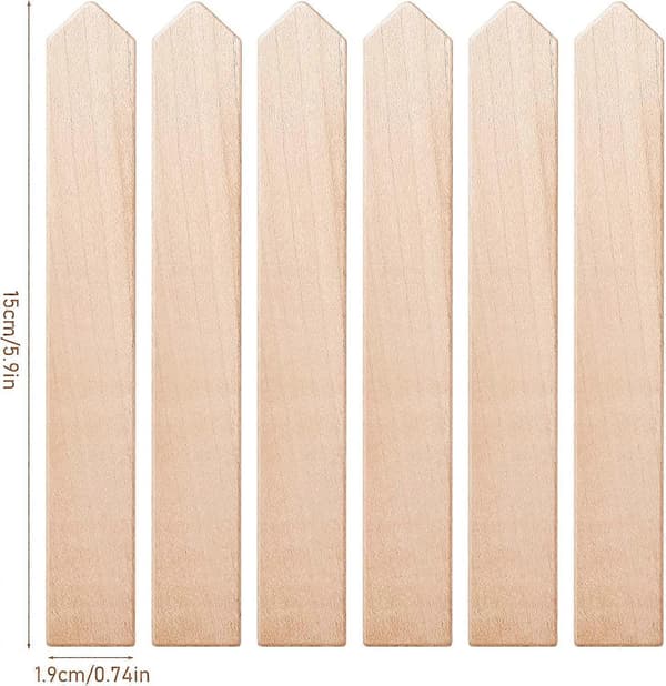 30 st Trä Växtetiketter, Trä Växtskyltar (15,320,3 cm)