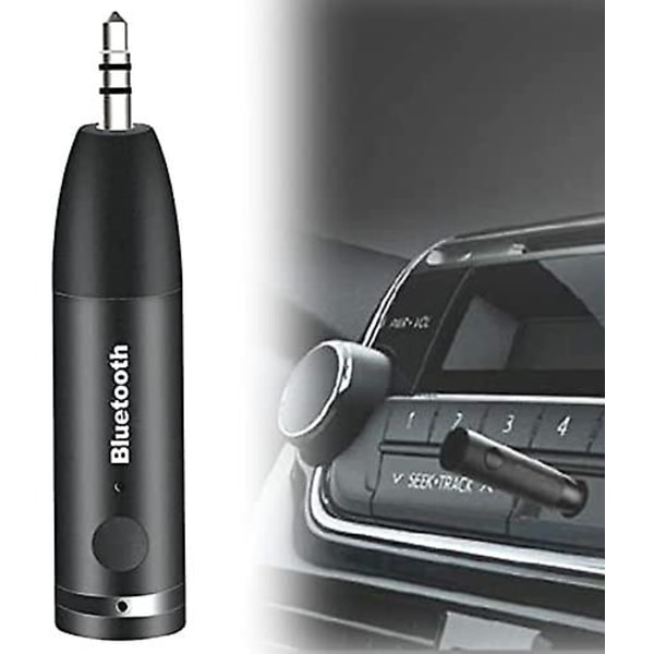 Bluetooth V5.0 Aux-adapter, 3,5 mm Jack-mottagare Handsfree Bilsats, Stereos Högtalare Hörlurar