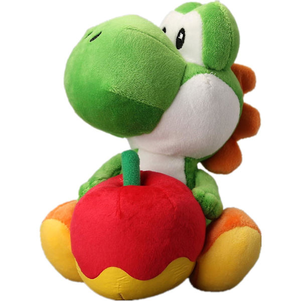 Yoshi omena kädessä pehmolelu 7\"