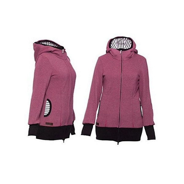 Hettegenser for gravide med kengurulomme for bæresele Purple S