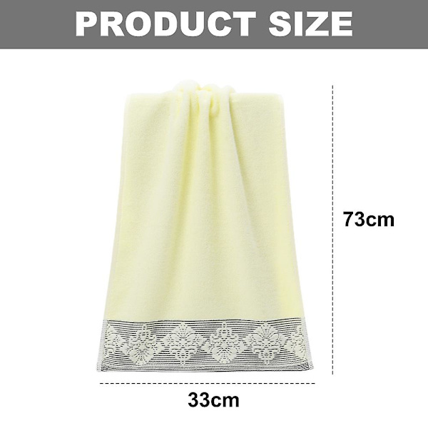 33*73cm Bomullshandduk, Hållbar Högabsorberande Mjuk Handduk, Badrumshandduk, Badrumshandduk Beige