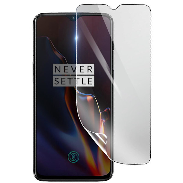 Stötsäkert Hydrogel Skärmskydd för Oneplus 6T, Transparent