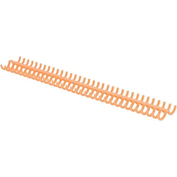 10 styk bindespiraler 34 ringe 15 mm plastbindekamme slidstærkt skrivemateriale spiraler bindemiddel (orange)