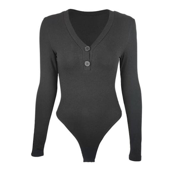 Dame Sexet Toppe Body Skin-venlig Og Åndbar Body Velegnet Til Strandtøj M Black
