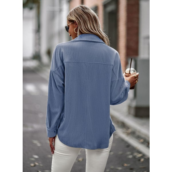 Dam Temperament Rock 2023 Vår Och Höst Allt Med Mode Casual Slim Damkläder blue M