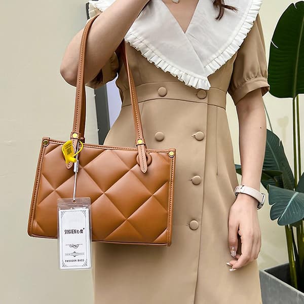 Crossbody tasker til kvinder  Mode  Letvægts håndtasker Skuldertaske brown