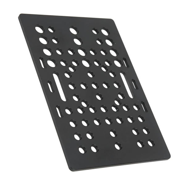 Hög hållfasthet, svart anodiserad aluminiumplatta för 3D-skrivare, universell linjär V-slitsskena. Remskiveset för byggplattor, (planka)