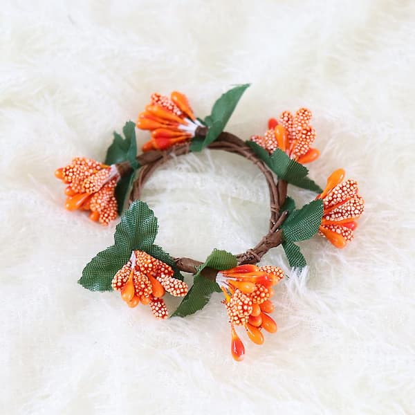 Blomsterkrans Servettringshållare, Höst Servettringar (4 st)