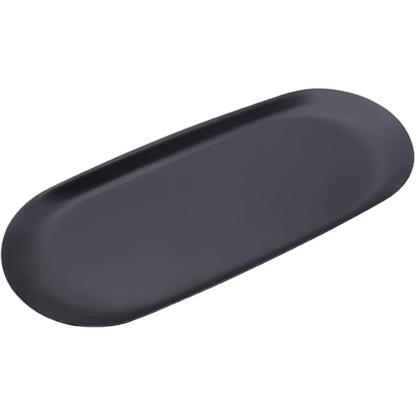 1 stk svart brett, 23 x 9,5 cm serveringsfat dekorasjonsfat for smykker