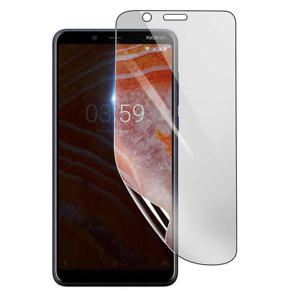 Støtsikker Hydrogel Skjermbeskytter for Nokia 3.1, Transparent
