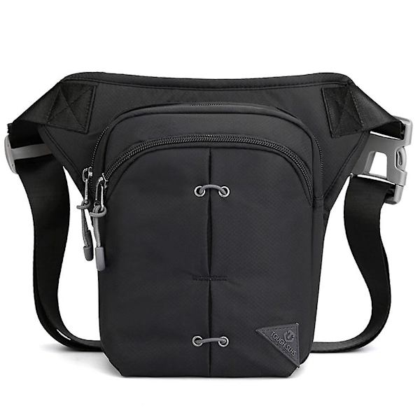 Ny utomhus nylon multifunktionell sportficka reseväska axelväska ridficka black