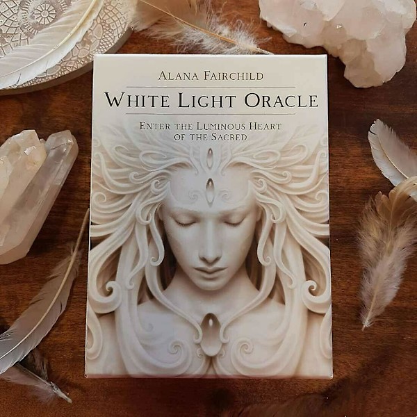 White Light Oracle: Magisk Tarotkortlek Kortspådom Engelskt Familjespel