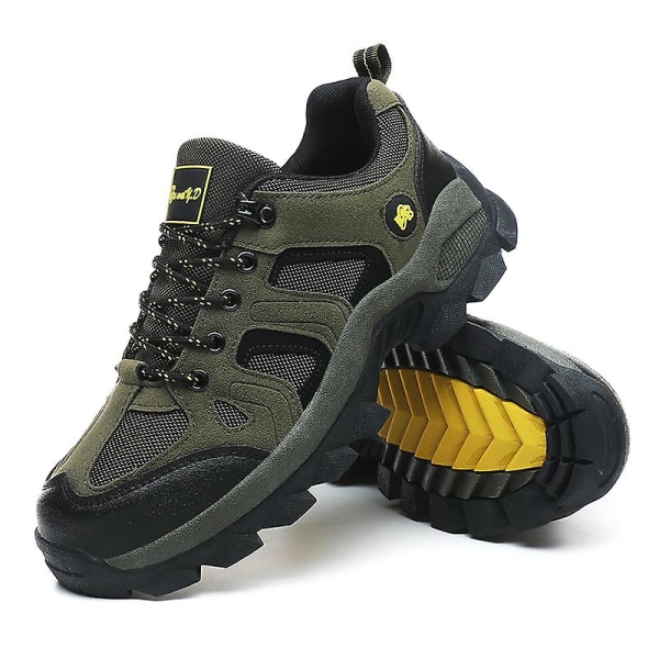 Mænds Sneakers Lavt Skovandstøvler Til Udendørs Vandring Trekking Gåture 102 Green EU 45