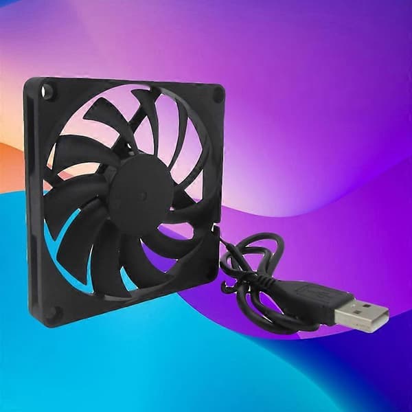 Kylfläkt USB-kontakt Universal 5V 8cm Router Datorchassi Kylfläns för PC