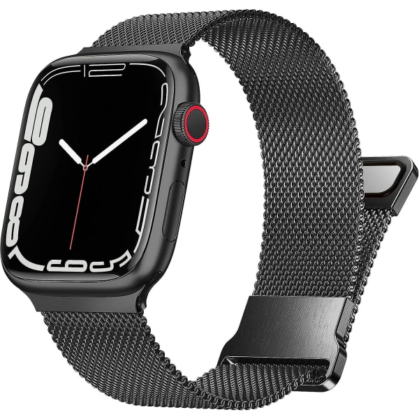 Kompatibel med Apple Watch-armband 42mm 44mm 45mm 49mm, metall rostfritt stål kompatibelt med Iwatch Series Ultra/8/7/6/se/5/4/3/2/1