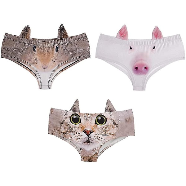 Naisten saumattomat alushousut Hipster Bikini Low Rise Invisible Panties 3 kpl 3 Color A