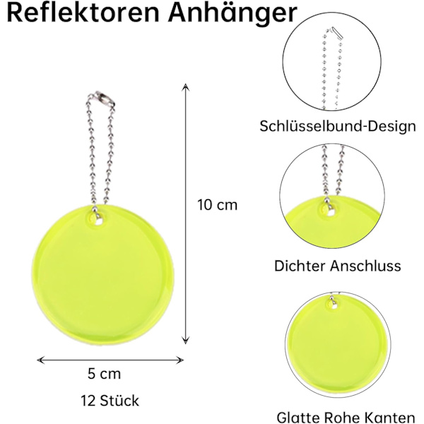 Reflekser vedhæng børn, sikkerhedsrefleks vedhæng, nøglering børn voksne, reflekser skoletasker